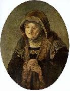 REMBRANDT Harmenszoon van Rijn Portrat der Mutter Rembrandts, Oval oil painting